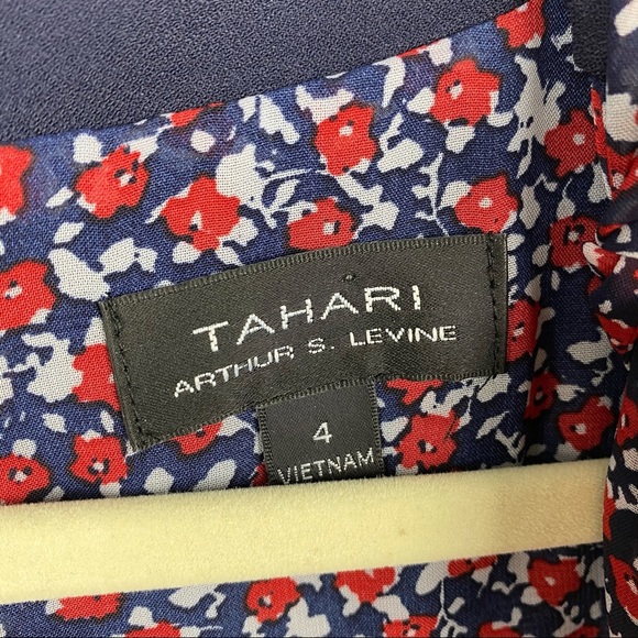 Tahari ASL Sleeveless Side Bow Neck Shift Dress - Picture 5 of 7